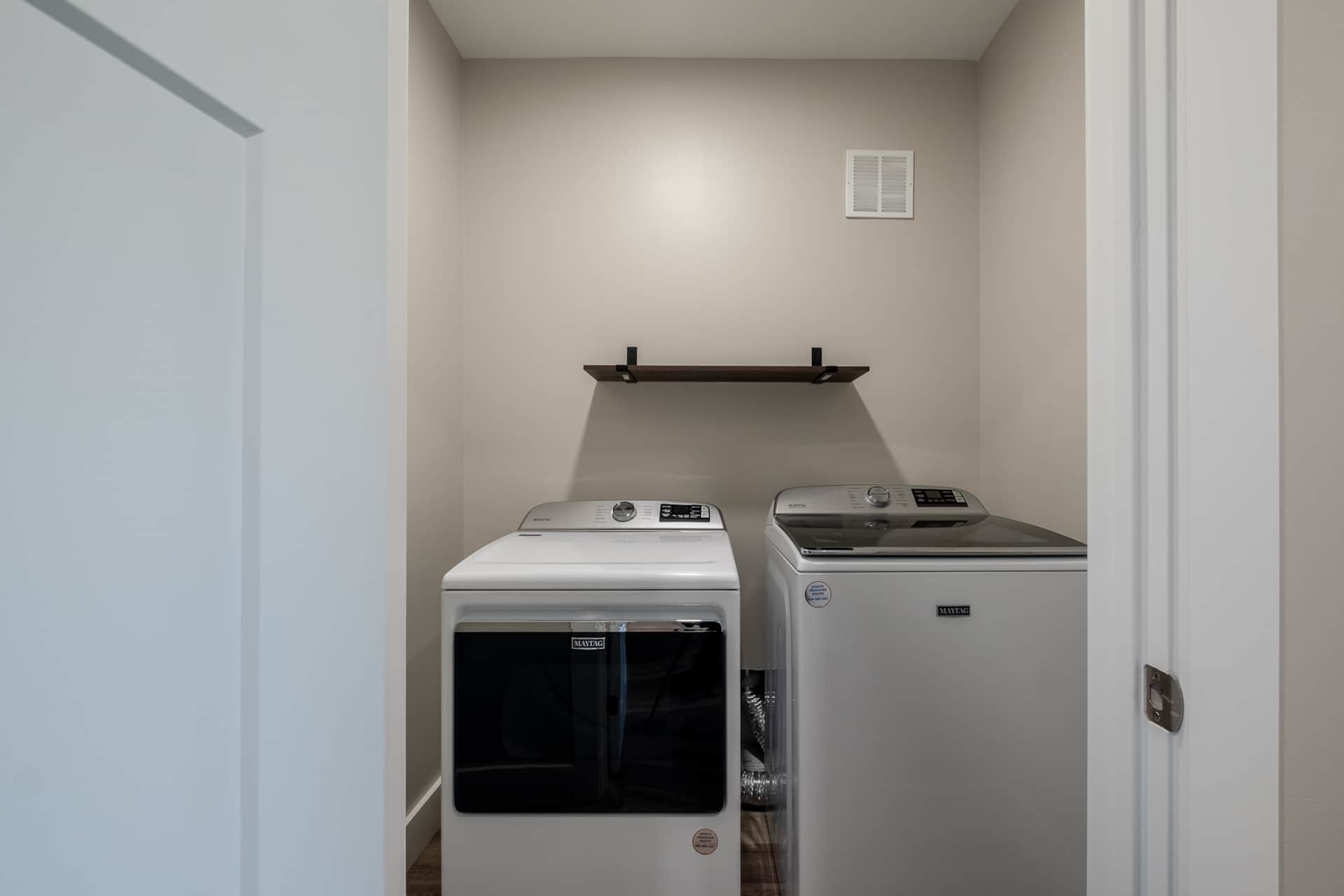 Laundry closet detail