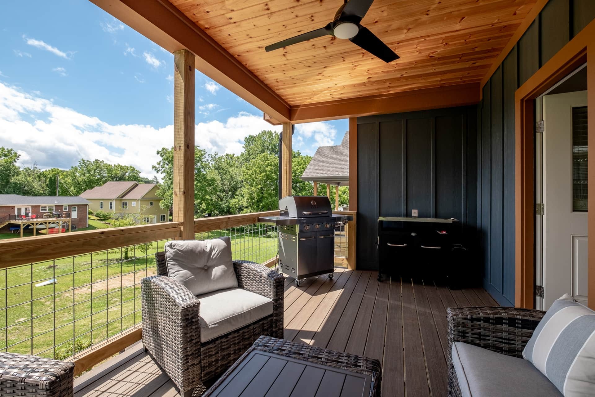 Covered upper porch alternate angle