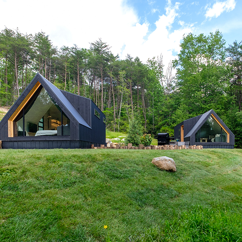 A-Frame bathroom with soaking tub