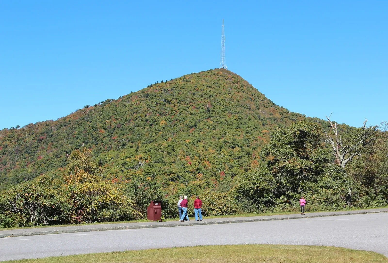 Mount Pisgah rising above the Blue Ridge Parkway near Brevard, North Carolina