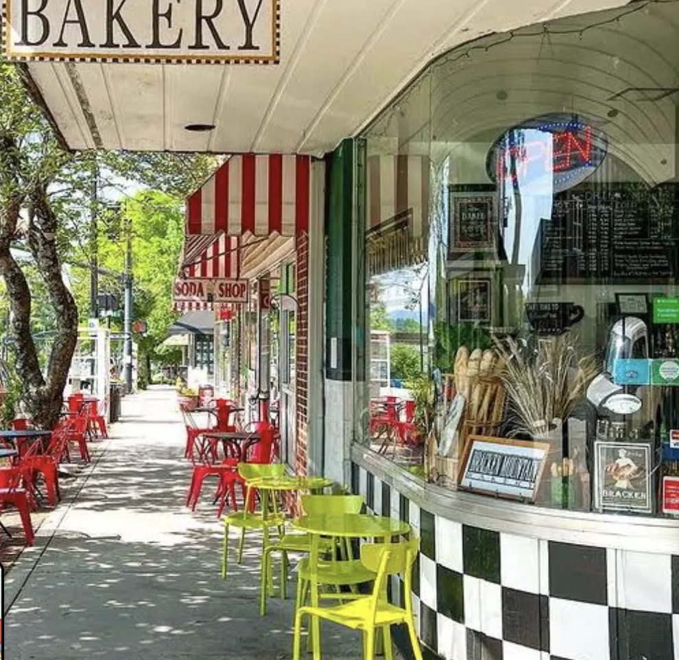 Bracken Mountain Bakery in downtown Brevard, NC