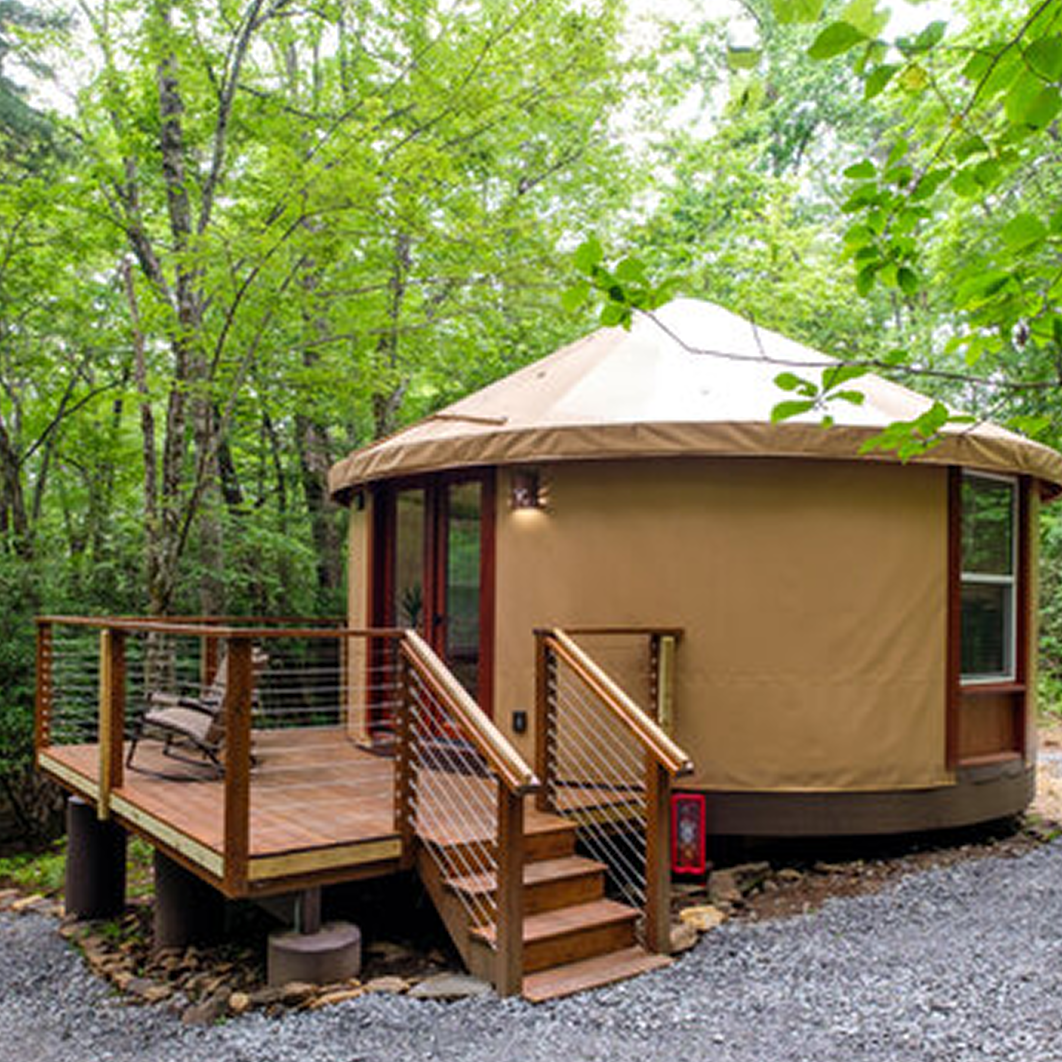 Creekside Yurt at Valley Bear Farms